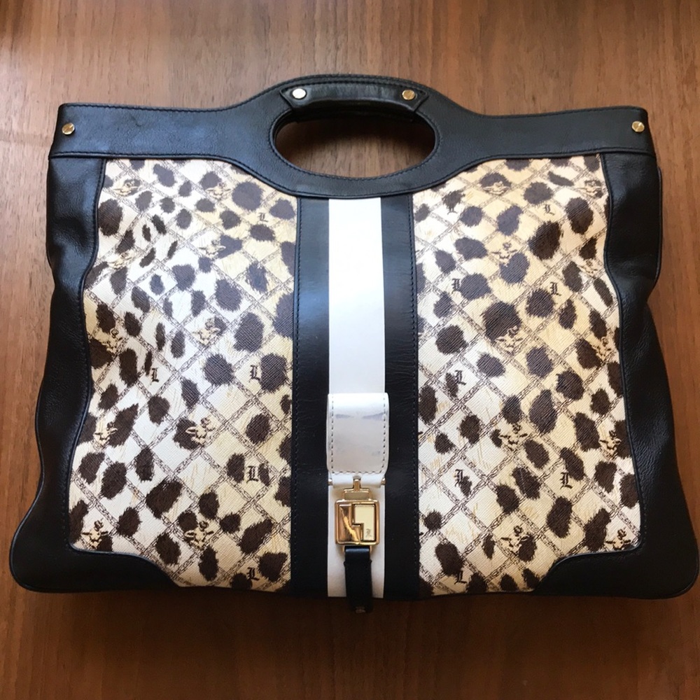 8/25 LAST DAY📦 L.A.M.B. Carlisle Convertible Clutch Tote in Cheetah Print